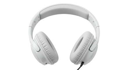 Isolated White Headphones