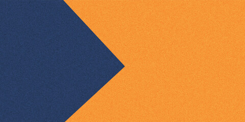 Texture of old craft orange and navy blue color paper background, macro. Structure of vintage abstract ginger cardboard with gradient and rainbow, rays pattern. Felt backdrop.