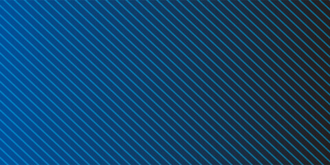 Fototapeta premium Blue Gradient with Diagonal Lines - Abstract Background Design