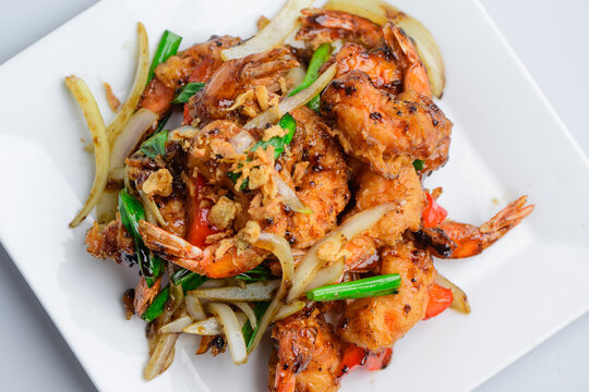 Thai Fried Shrimp with Vegetables