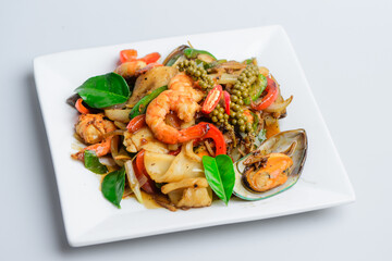Thai Stir-Fried Spicy Seafood (Pad Cha Talay)