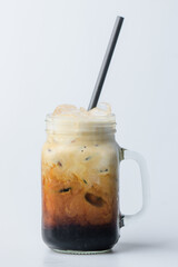 Thai Iced Tea, Coffee, and Green Tea in Mason Jars