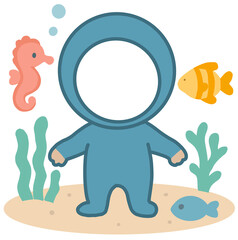 잠수복 의상 패션 