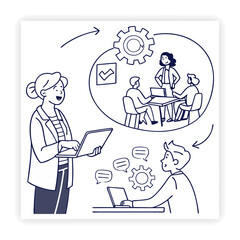 HR and Employee Management Doodle pack