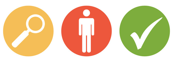 Personen suchen und finden - Button Banner