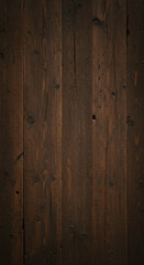 Naklejka premium Dark Brown Wooden Panel Background