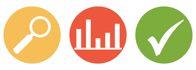 Diagramm und Daten suchen und finden - Button Banner