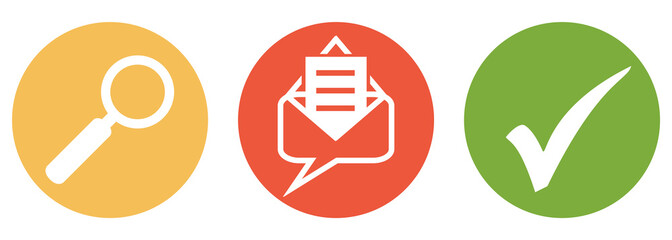E-Mail suchen und finden - Button Banner