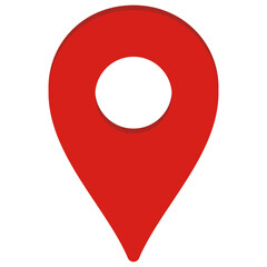 マップピンのイラスト、現在地マーク