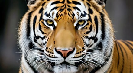 Tiger Looking into Camera Close Image Majestic Predator Wildlife Gaze