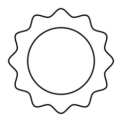 Sun outline icon