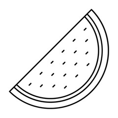 Watermelon outline icon