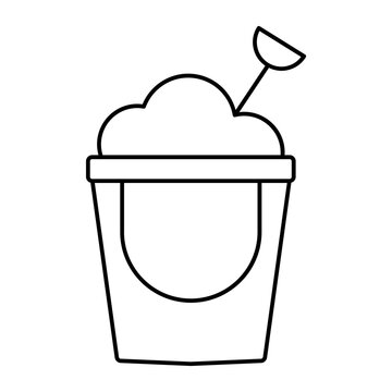 recommend clip art: Sand Bucket outline icon