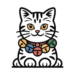 Obraz premium Cute Cat with Collar 