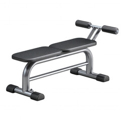 Fitness exercise bench designed for strength training, featuring sturdy metal frame and padded surface for comfort. Ideal for workouts in parks or gyms, promoting physical health and fitness
