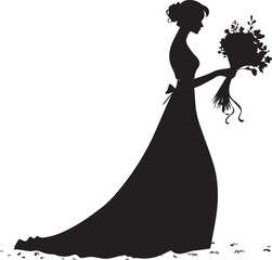 Bride Holding Flowers