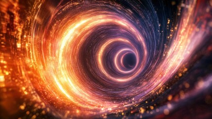 Cosmic Vortex A Journey Through Space.