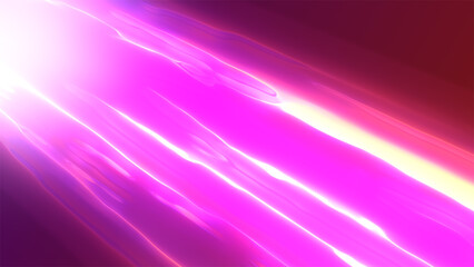 A futuristic pink and purple light trail moving at high speed across a dark background