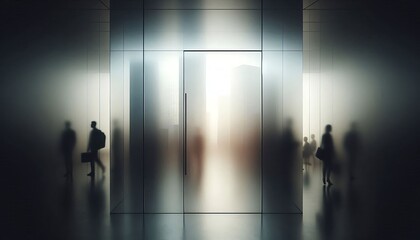 Fototapeta premium Frosted Glass Panels Obscurity Abstract