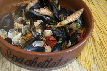 pasta with seafood sauté