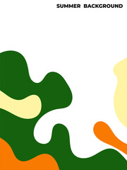 Summer background Colorful liquid illustration for summer events	
