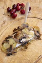 Sea Bass Fillet in Potato Mushroom Crust