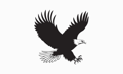 Fototapeta premium Majestic Bald Eagle in Flight