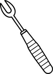 seam ripper line icon