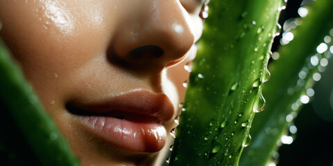 aloe vera skincare. skin nourishing and moisturizing