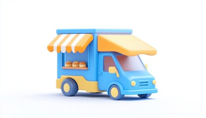 Obraz premium Order Food Easily With The On Delivery Mobile App: A Blue-Themed E-Commerce Platform With A Fresh Perspective