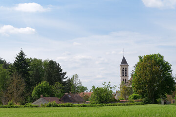 Noisy sur Ecole village in the French Gâtinais Regional Nature Park