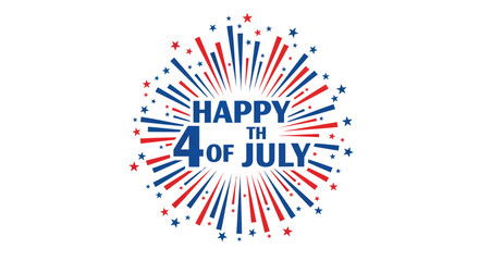 Obraz premium Vibrant independence day celebration design for fourth of july