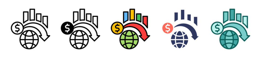 Global Financial Crisis multiple icon