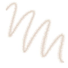 Soft wavy line in light color on white background