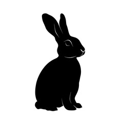 Obraz premium A rabbit silhouette illustration animal vector vector
