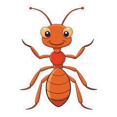 cartoon cockroach isolated on white background