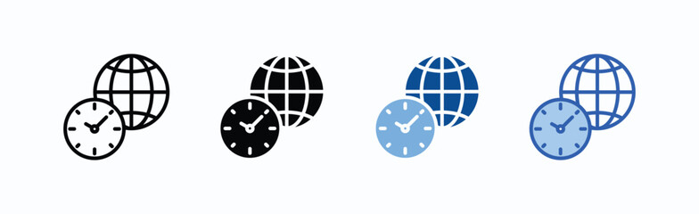 Internet Icon Sheet Multiple Style Collection Isolated Vector