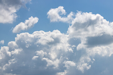 A blue sky with white clouds