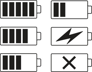 Battery icon set. vector illustration.battery icon set. vector illustration.