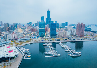 Naklejka premium Kaohsiung – Best Travel Destination in Southern Taiwan with Iconic Landmarks and Cityscape Views