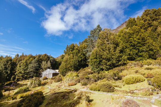 Du Cain Hut built by Patrick Joseph &lsquo;Paddy&rsquo; Hartnett on the Overland Track