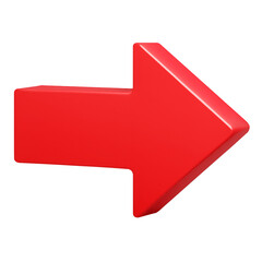 Red right arrow, 3D red arrow, Forward arrow, Next button arrow, Directional arrow, Pointer arrow, Continue arrow, Bold red arrow, Glossy red arrow, UI navigation arrow