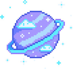 Pixel Illustration of CloudPlanet