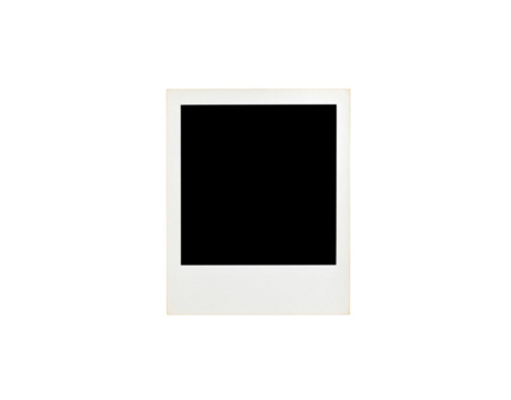 Vintage Instant Photo Frame with Textured Surface and Aged Edges