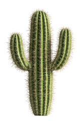 Giant cactus isolated on white background