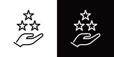 三つ星のラインアイコン