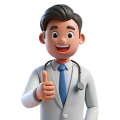 Fototapeta premium doctor with thumb up