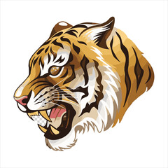 tiger head Vector