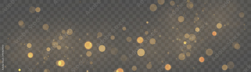 Poster Abstract yellow glare, bokeh soft warm glow color. Vector illustration for backgrounds and textures