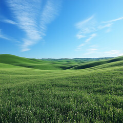 Fototapeta premium green wheat field
